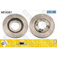 6014281 GIRLING Гальмівний диск