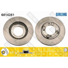 6014281 GIRLING Гальмівний диск