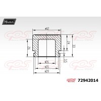 72942014 MAXTECH Поршень корпус скоби гальма