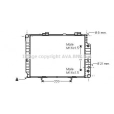 MSA2189 AVA QUALITY COOLING Радіатор охолодження двигуна