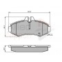 ADB0480 COMLINE Комплект гальмівних колодок дисковий гальм
