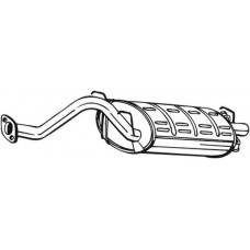 163-351 BOSAL Глушник вихлопних газів кінцевий