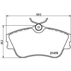 MDB1682 MINTEX Комплект гальмівних колодок дисковий гальм