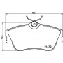 8DB 355 018-071 HELLA Комплект гальмівних колодок дисковий гальм