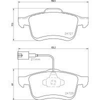 FK20217 KAISHIN Комплект гальмівних колодок дисковий гальм
