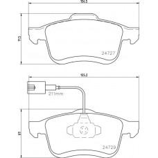 FK20217 KAISHIN Комплект гальмівних колодок дисковий гальм