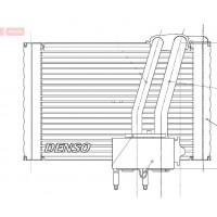 DEV07005 DENSO Випарник кондиціонера
