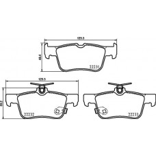P 24 217 BREMBO Комплект гальмівних колодок дисковий гальм