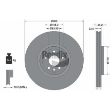BDS1604HC BENDIX Braking Гальмівний диск