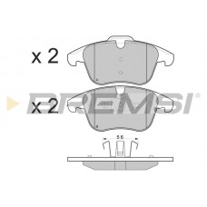 BP3297 BREMSI Комплект гальмівних колодок дисковий гальм