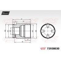 72938030 MAXTECH Поршень корпус скоби гальма