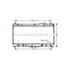 TO2303 AVA QUALITY COOLING Радіатор охолодження двигуна