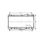 TO2303 AVA QUALITY COOLING Радіатор охолодження двигуна