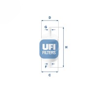31.028.00 UFI Паливний фільтр
