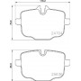 P 06 101 BREMBO Комплект гальмівних колодок дисковий гальм