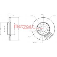 6110159 METZGER Гальмівний диск