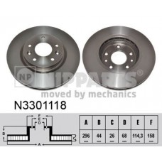 N3301118 NIPPARTS Гальмівний диск