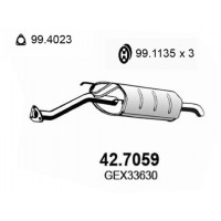 42.7059 ASSO Глушник вихлопних газів кінцевий