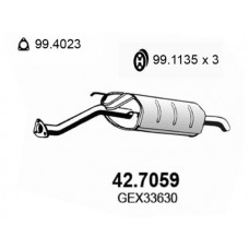 42.7059 ASSO Глушник вихлопних газів кінцевий