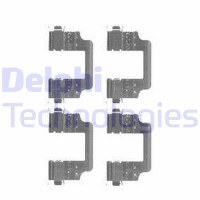 LX0455 DELPHI Комплектуючі колодки дискового гальма