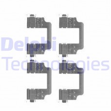 LX0455 DELPHI Комплектуючі колодки дискового гальма