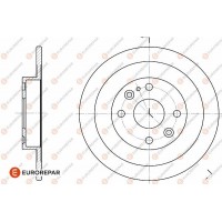 1642770880 EUROREPAR Гальмівний диск