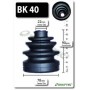 BK40 SHAFTEC Комплект пыльника, Привідний вал