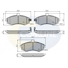 CBP31176 COMLINE Комплект гальмівних колодок дисковий гальм
