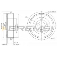 CR5594 BREMSI Гальмівний барабан