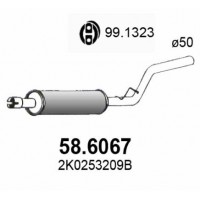 58.6067 ASSO Середній глушник вихлопних газів