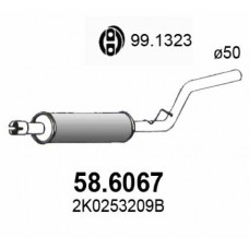 58.6067 ASSO Середній глушник вихлопних газів