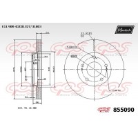 855090 MAXTECH Гальмівний диск
