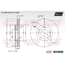 855090 MAXTECH Гальмівний диск