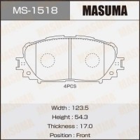 MS-1518 MASUMA Комплект гальмівних колодок