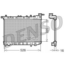 DRM46015 DENSO Радіатор охолодження двигуна