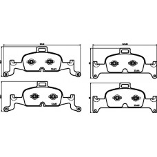 8DB 355 025-811 HELLA Комплект гальмівних колодок дисковий гальм