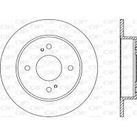 BDR1392.10 OPEN PARTS Гальмівний диск