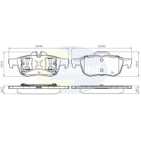 CBP02425 COMLINE Комплект гальмівних колодок дисковий гальм