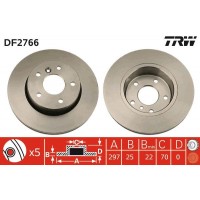 DF2766 TRW Гальмівний диск