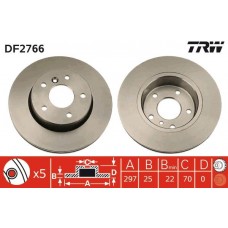 DF2766 TRW Гальмівний диск