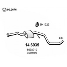 14.6035 ASSO Середній глушник вихлопних газів