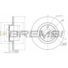 CD8297S BREMSI Гальмівний диск