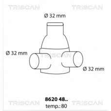 8620 4880 TRISCAN Термостат охолоджувальна рідина