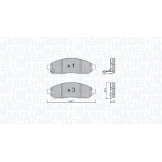 363916060982 MAGNETI MARELLI Комплект гальмівних колодок дисковий гальм