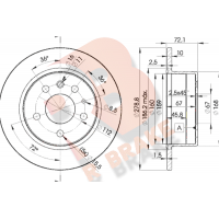 78RBD15500 R BRAKE Гальмівний диск