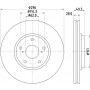 MDC2316 MINTEX Гальмівний диск