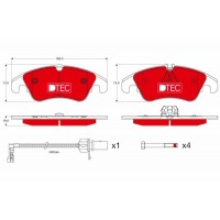 GDB1768DTE TRW Комплект гальмівних колодок дисковий гальм