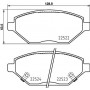 P 59 093 BREMBO Комплект гальмівних колодок дисковий гальм