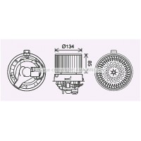 RT8633 AVA QUALITY COOLING Вентилятор салону