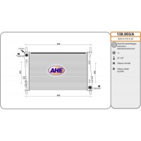 138.003/A AHE Радіатор охолодження двигуна